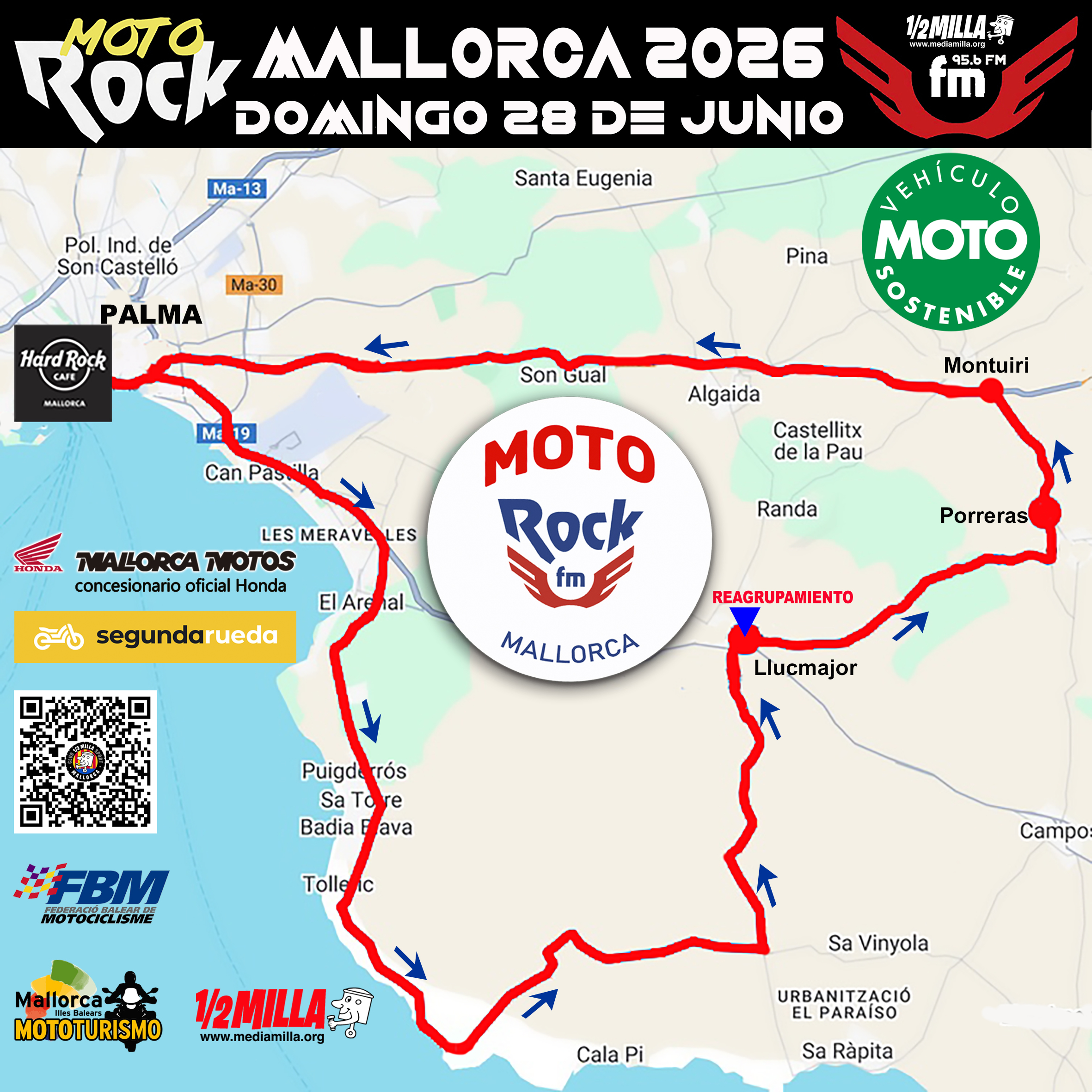 Itinerario de 30ª Concentración motera MOTOROCK&FM