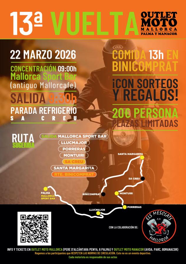 13ª Vuelta Outlet Moto Mallorca