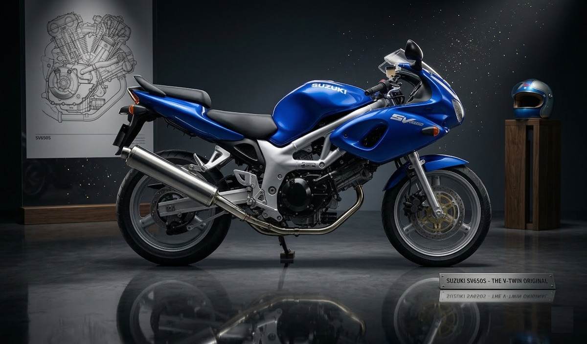 Suzuki SV 650 S del 2002 en carretera, lista para su mantenimiento preventivo