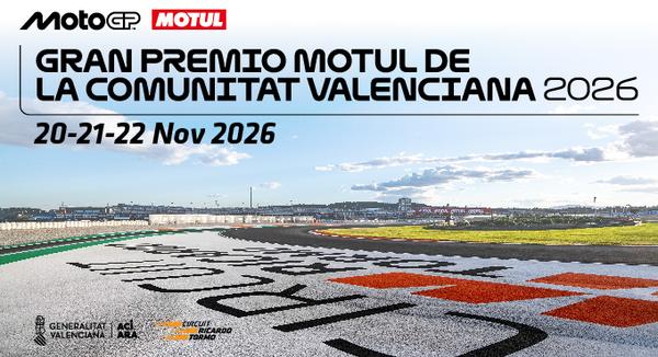 GRAN PREMIO MOTUL DE LA COMUNITAT VALENCIANA 2026