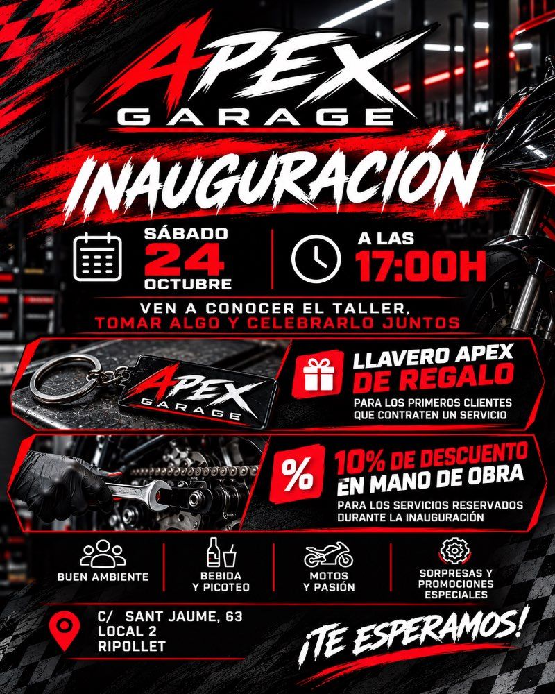 Inauguración Apex garage